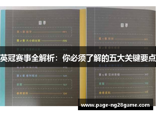 英冠赛事全解析:你必须了解的五大关键要点 英冠赛事全解析:你必须了解的五大关键要点